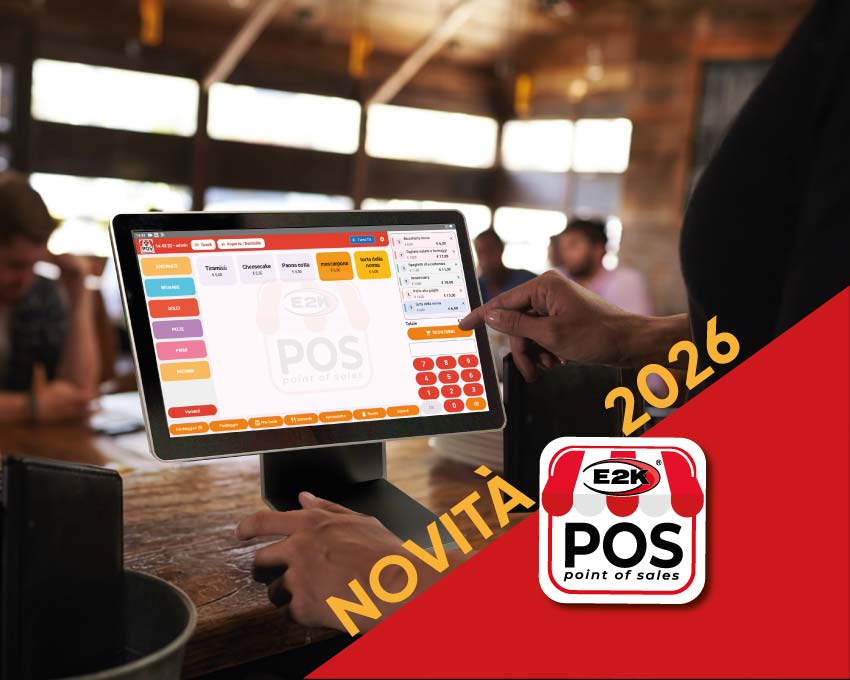 E2K POS, la soluzione facile per gestire la tua attività in totale autonomia