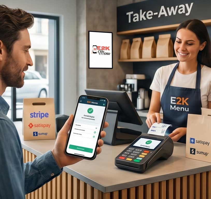 E2K menu ordinazione  self-ordering