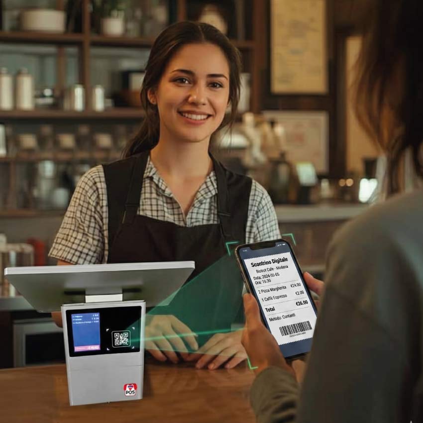 scontrino dematerializzato qr code - E2K POS